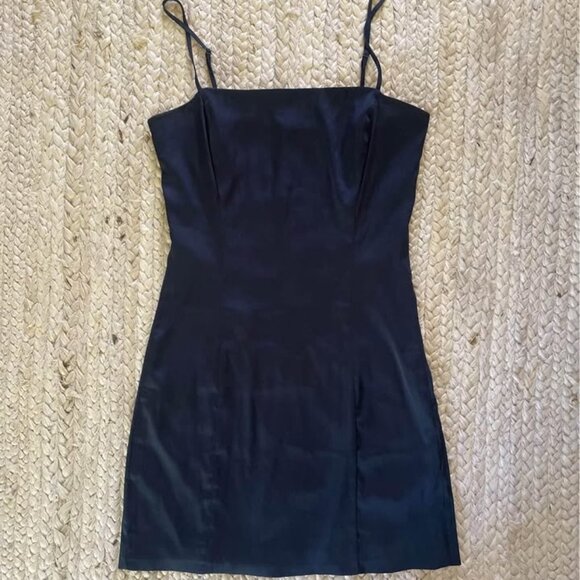 Aritizia Ten Shimmer Satin Dress 2 - Picture 1 of 4